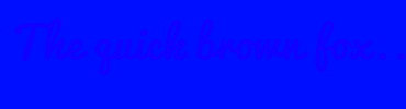 Image with Font Color 1000FF and Background Color 000EFF